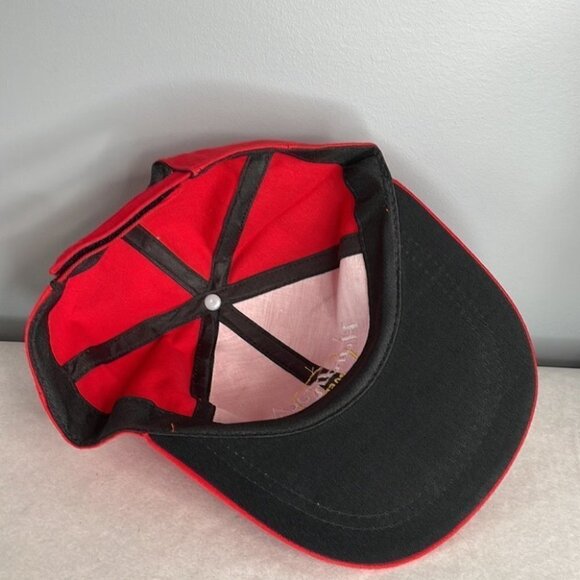 HARD ROCK CAFE Saigon 6 Panel Cap Red Hat Embroidered Adjustable O/S - Picture 6 of 7